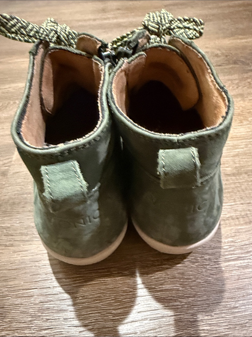 Vionic Magnolia Shawna Short Boot in Olive Green w/ Zip Side Closure - 8.5 WIDE - Picture 9 of 12